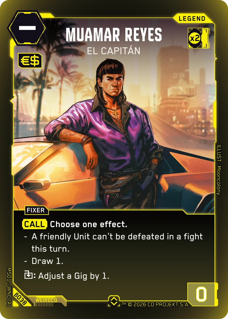 Muamar Reyes — El Capitán card front