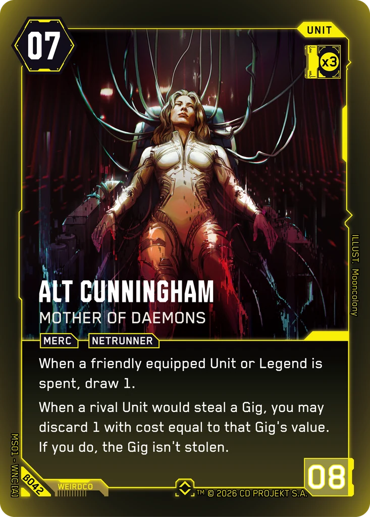 Alt Cunningham — Mother of Daemons card front