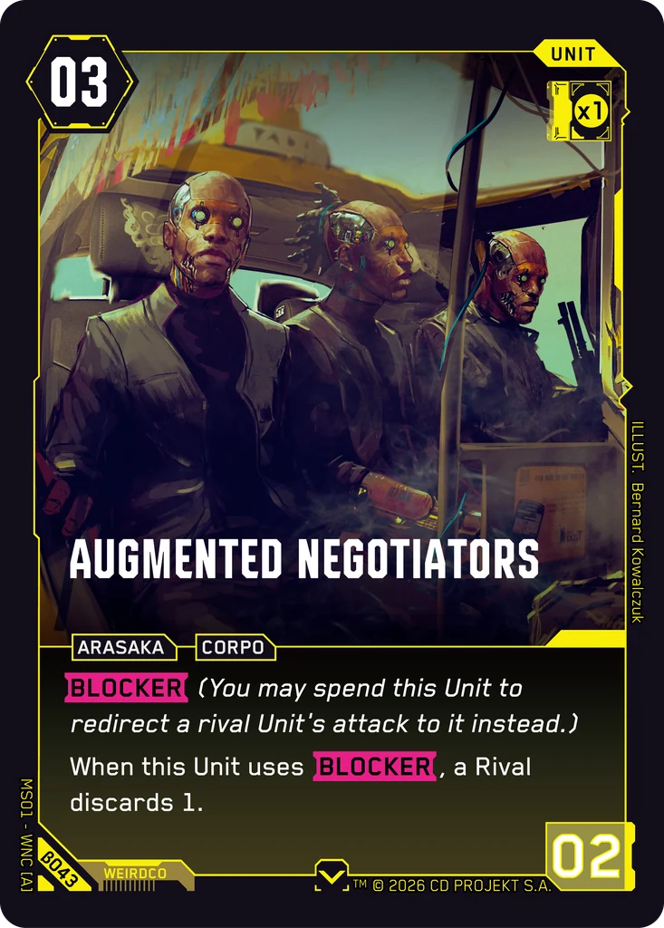 Augmented Negotiators card front