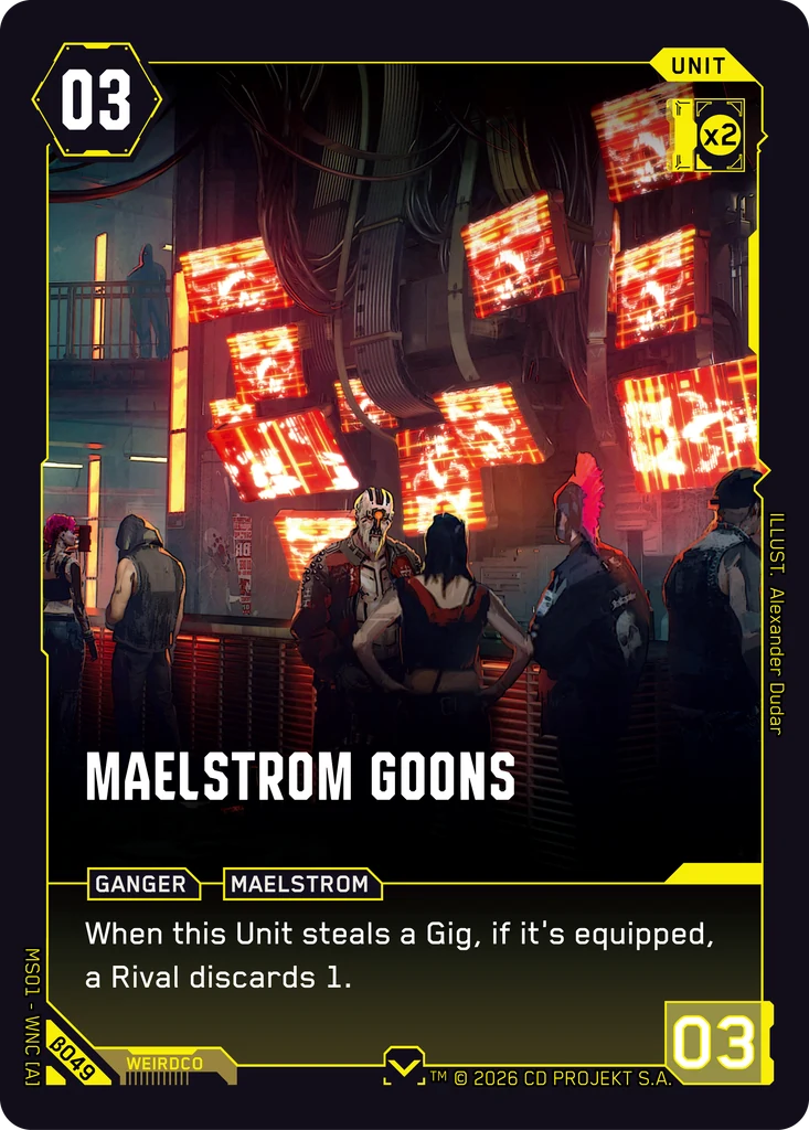 Maelstrom Goons card front