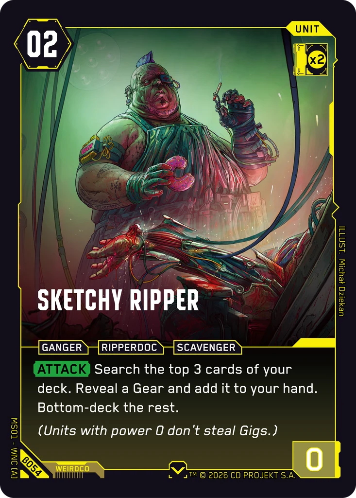Sketchy Ripper card front