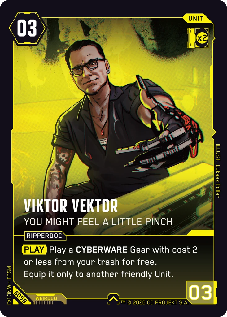 Viktor Vektor — You Might Feel a Little Pinch card front
