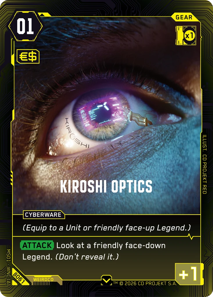 Kiroshi Optics card front