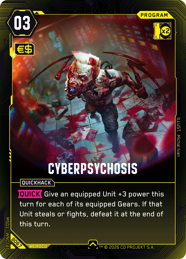 Cyberpsychosis card front