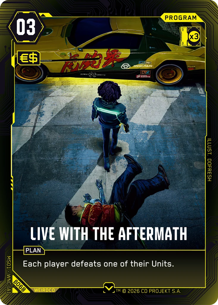 Live with the Aftermath card front