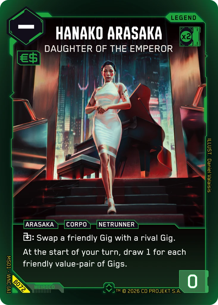 Hanako Arasaka — Daughter of the Emperor card front