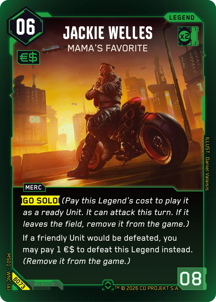 Jackie Welles — Mama's Favorite card front