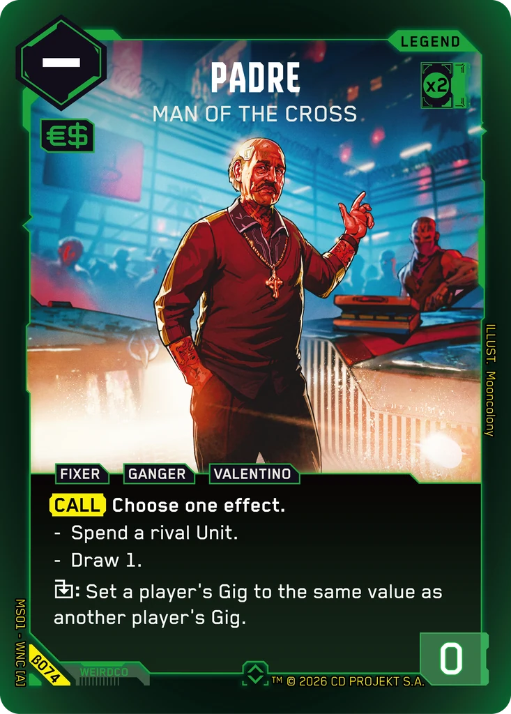 Padre — Man of the Cross card front