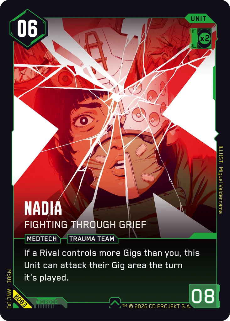 Nadia — Fighting Through Grief card front