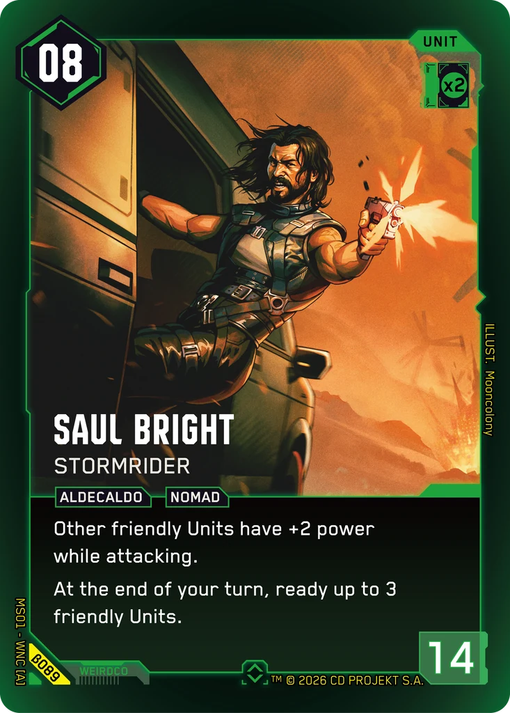 Saul Bright — Stormrider card front