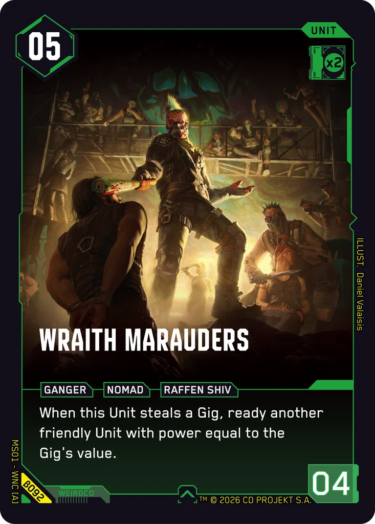 Wraith Marauders card front