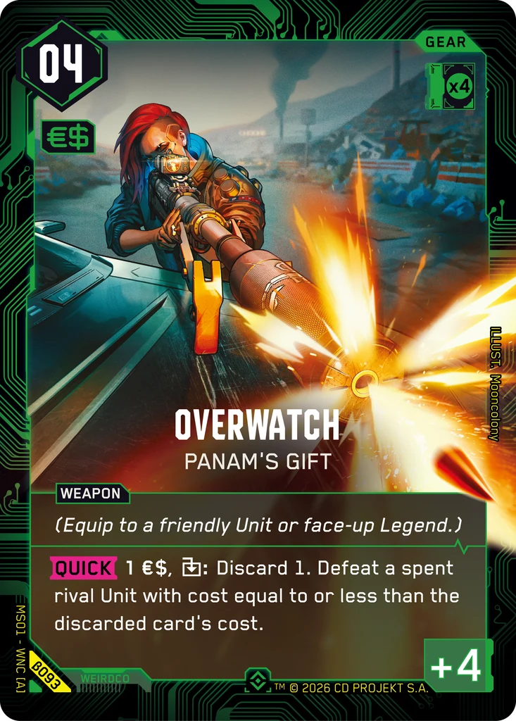Overwatch — Panam's Gift card front