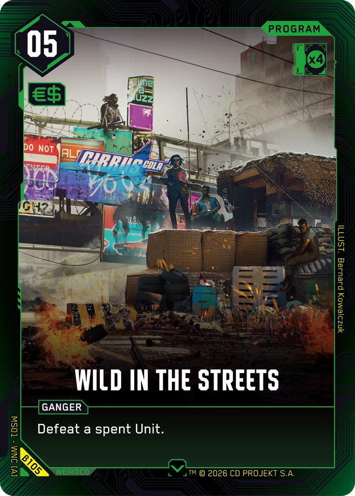 Wild in the Streets card front