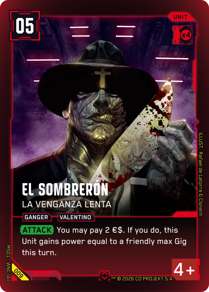 El Sombrerón — La Venganza Lenta card front
