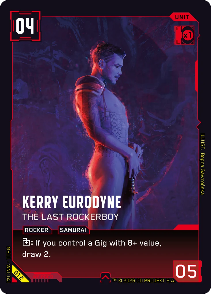 Kerry Eurodyne — The Last Rockerboy card front