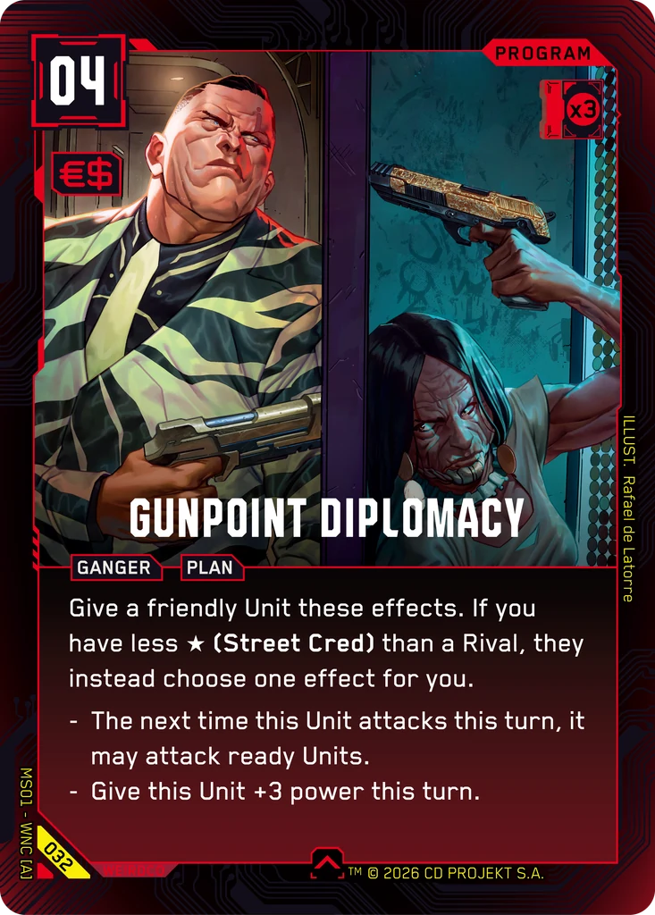 Gunpoint Diplomacy card front