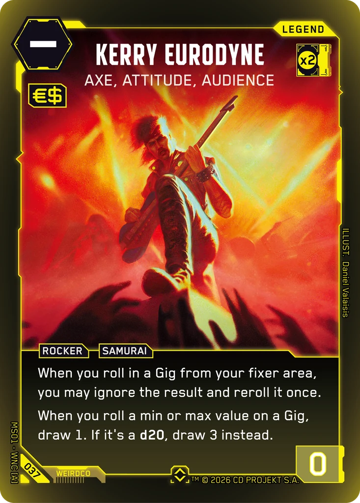 Kerry Eurodyne — Axe, Attitude, Audience card front