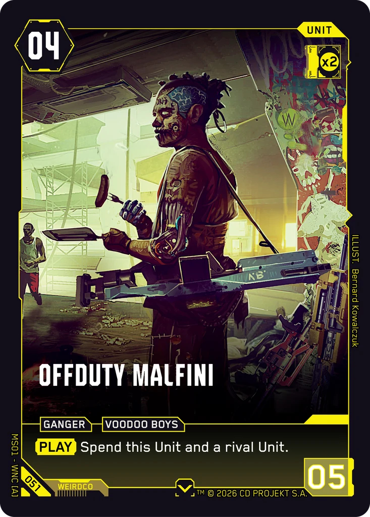 Offduty Malfini card front