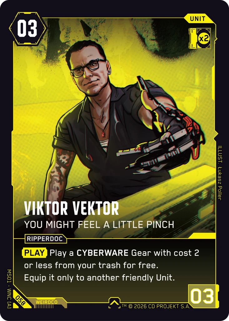 Viktor Vektor — You Might Feel a Little Pinch card front
