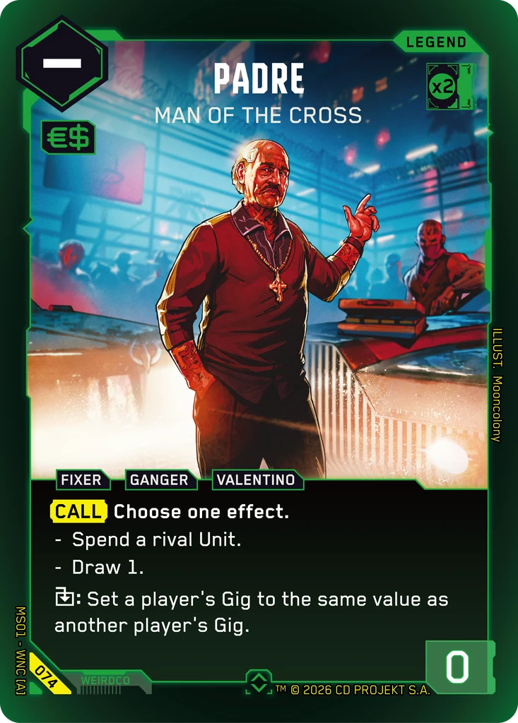 Padre — Man of the Cross card front