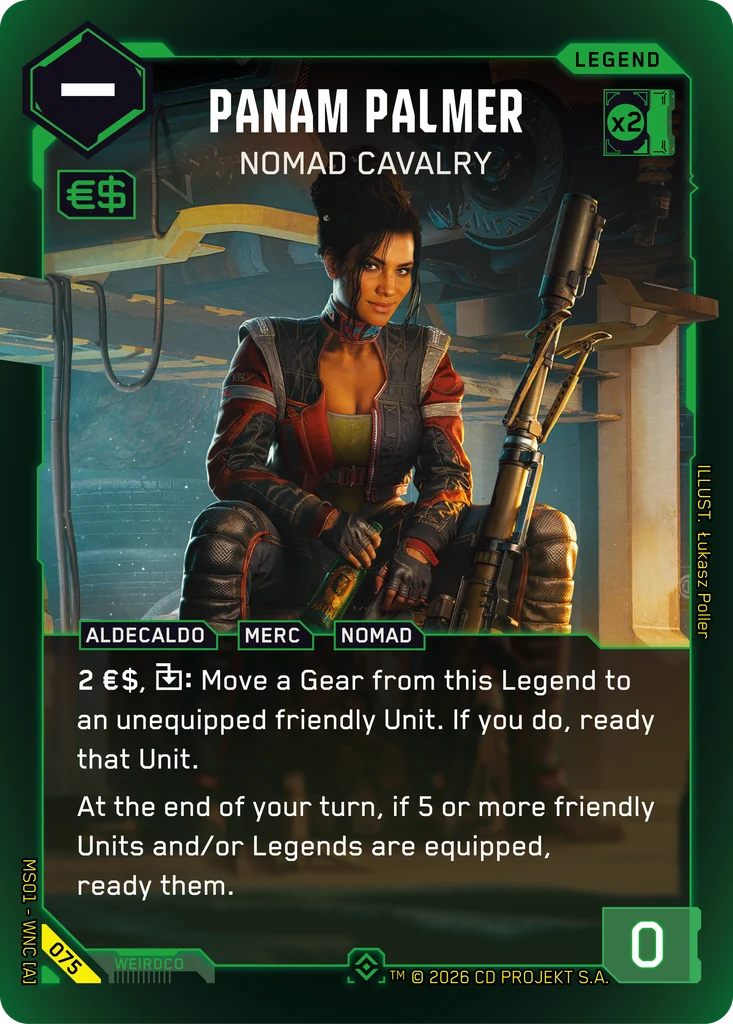 Panam Palmer — Nomad Cavalry card front