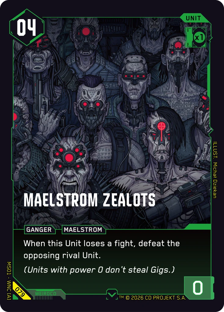 Maelstrom Zealots card front