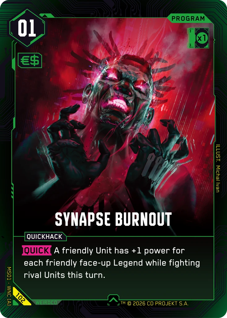 Synapse Burnout card front