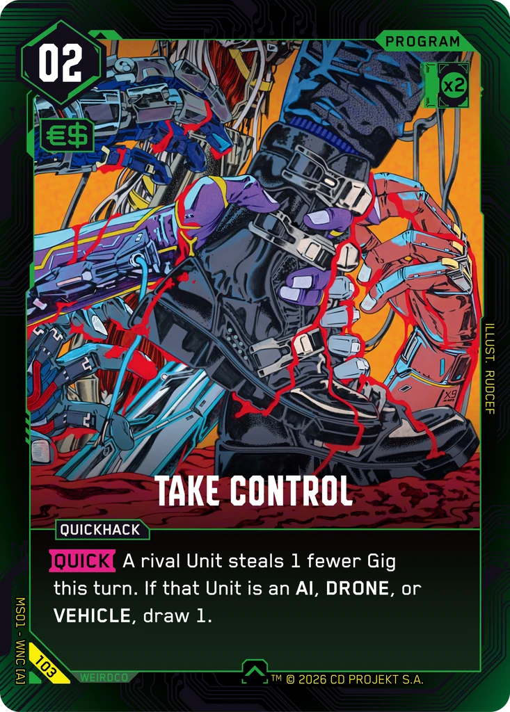 Take Control card front