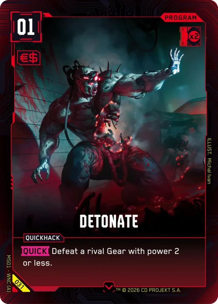 Detonate card front