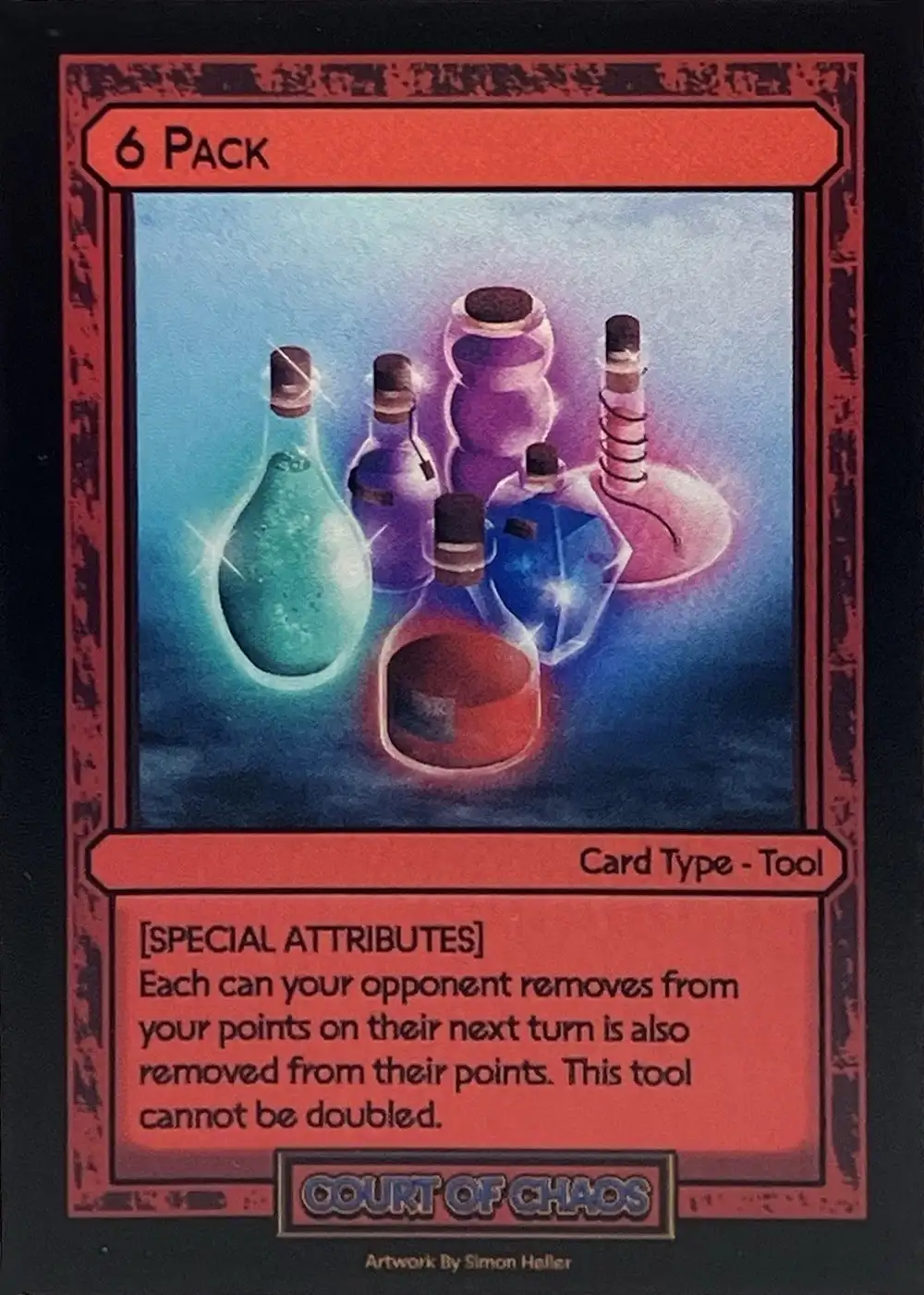 6 Pack card front