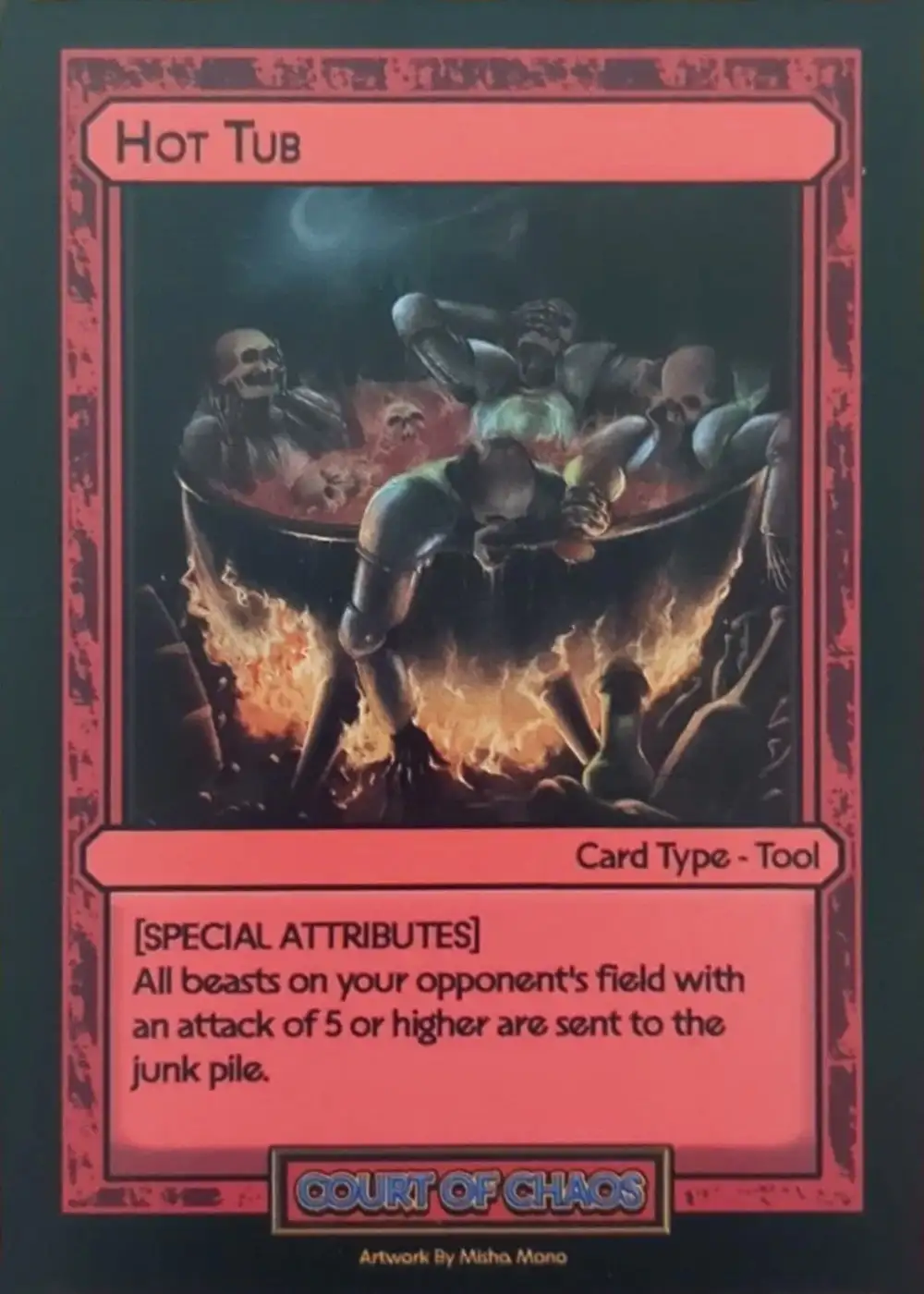 Hot Tub card front