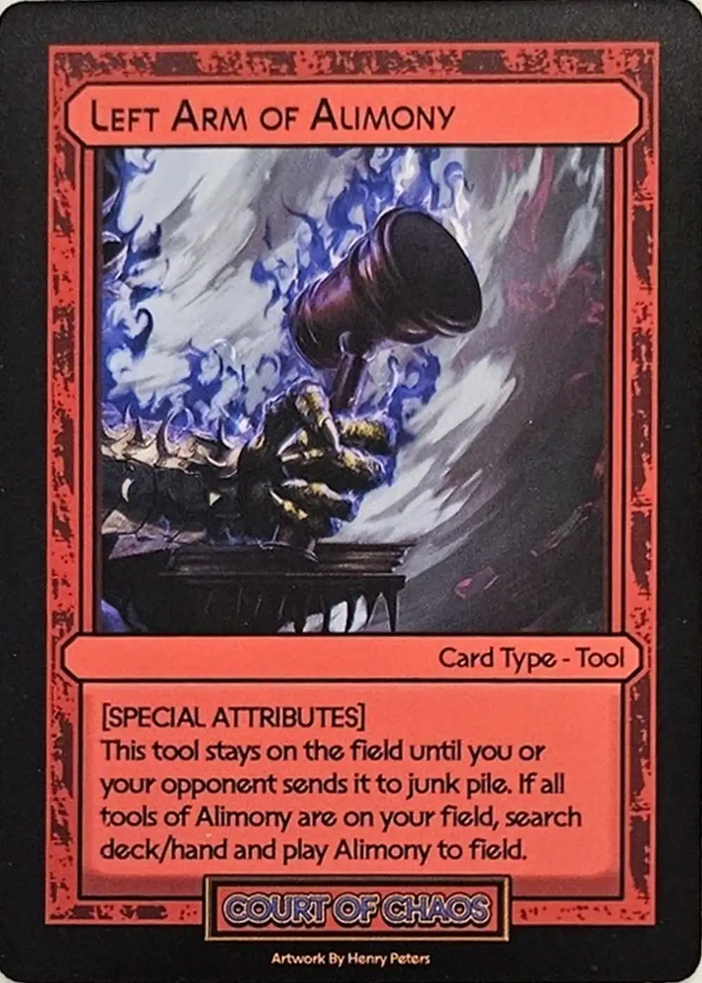Left Arm of Alimony card front