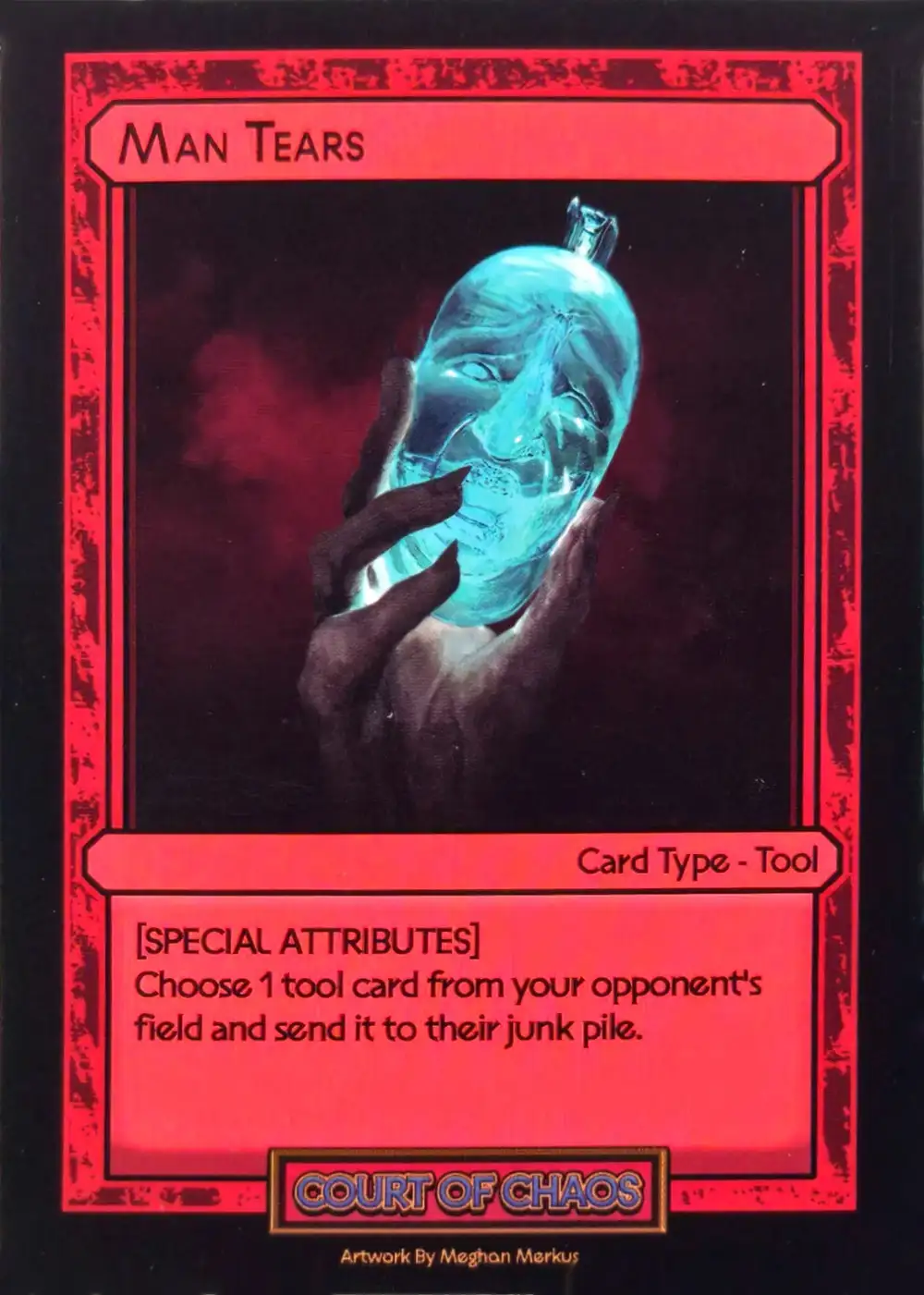 Man Tears card front