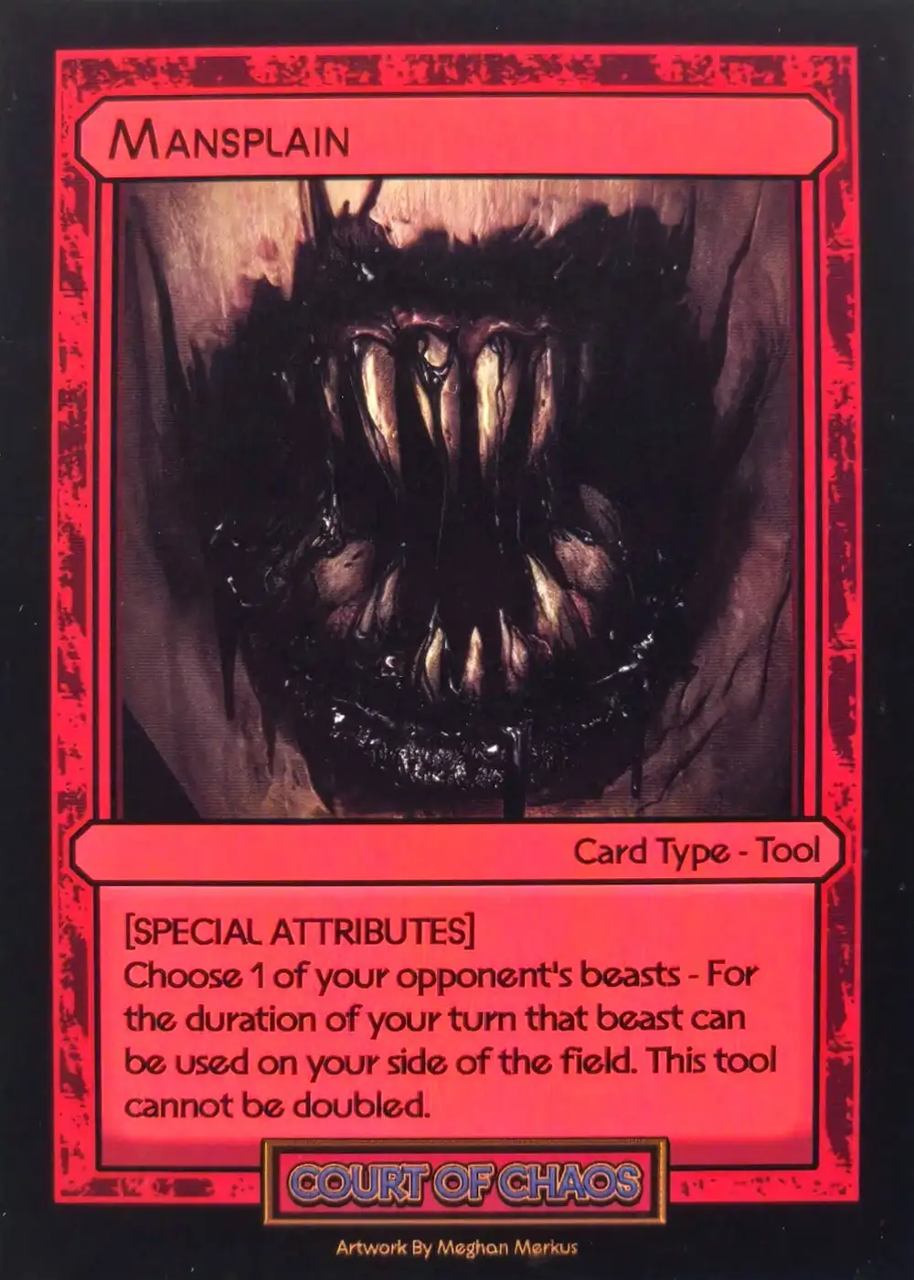 Mansplain card front