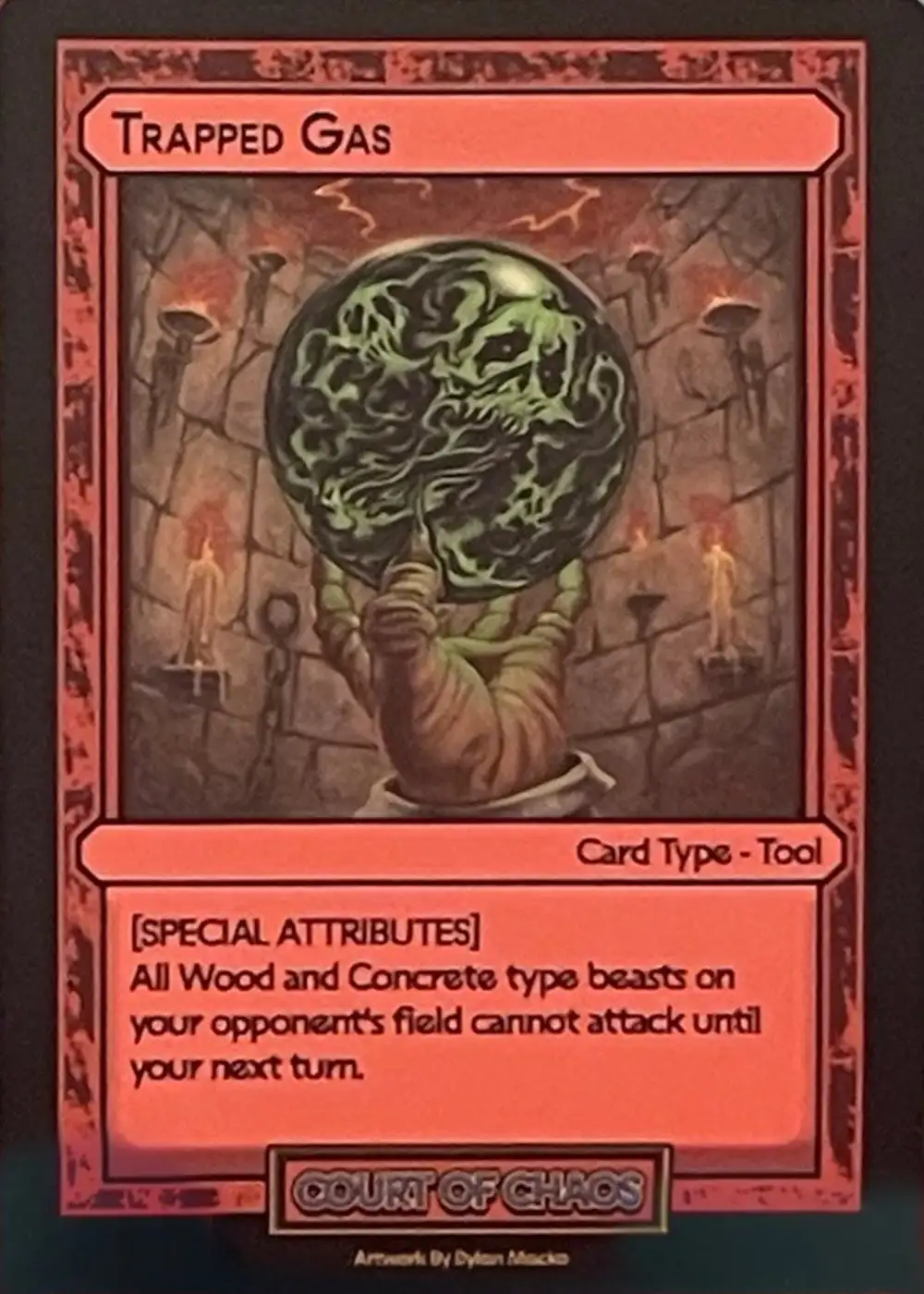 Trapped Gas card front