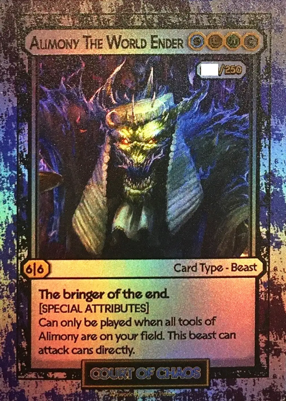 Alimony The World Ender (Holographic Variation) thumbnail