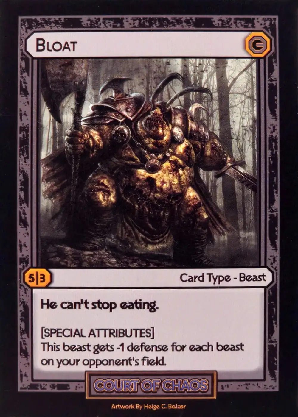 Bloat card front