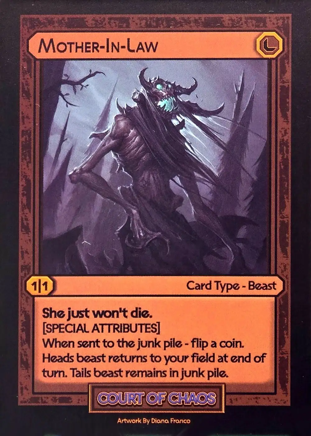 Mother-in-Law card front