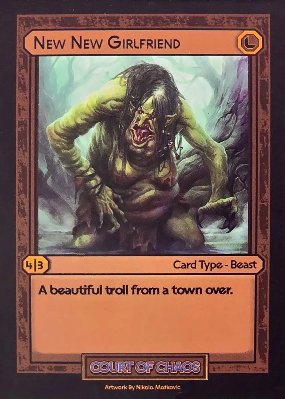 New New Girlfriend card front