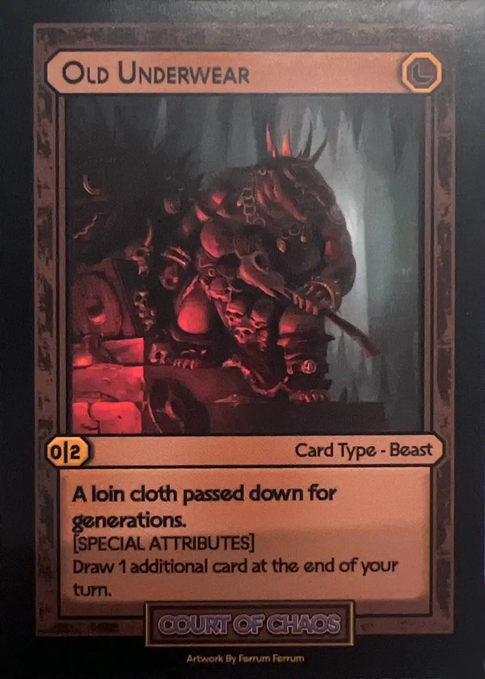 Old Underwear card front