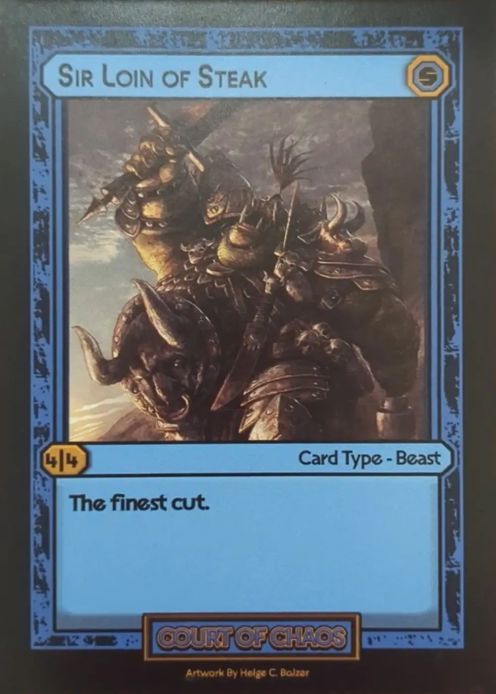 Sir Loin Of Steak card front