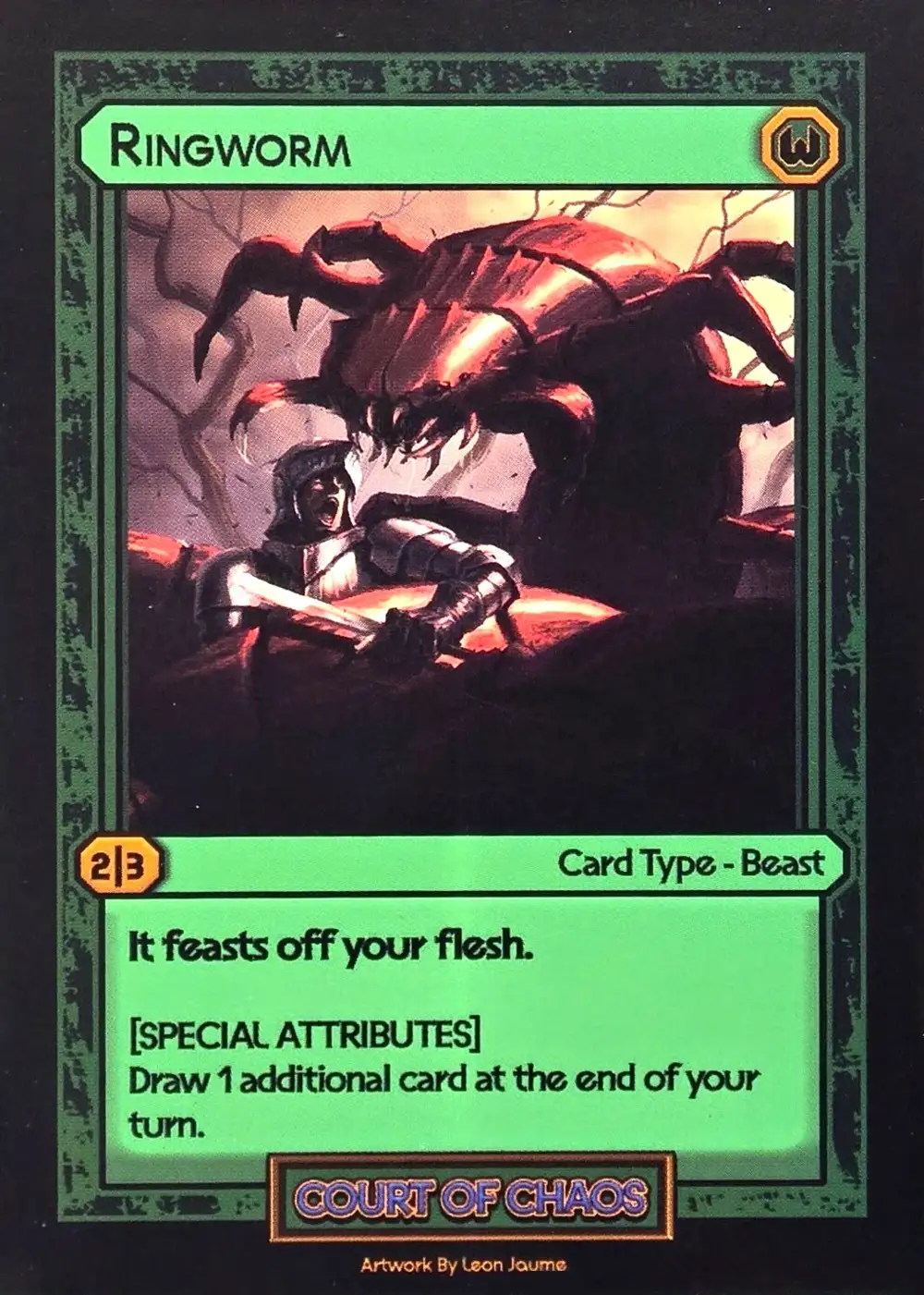 Ringworm card front