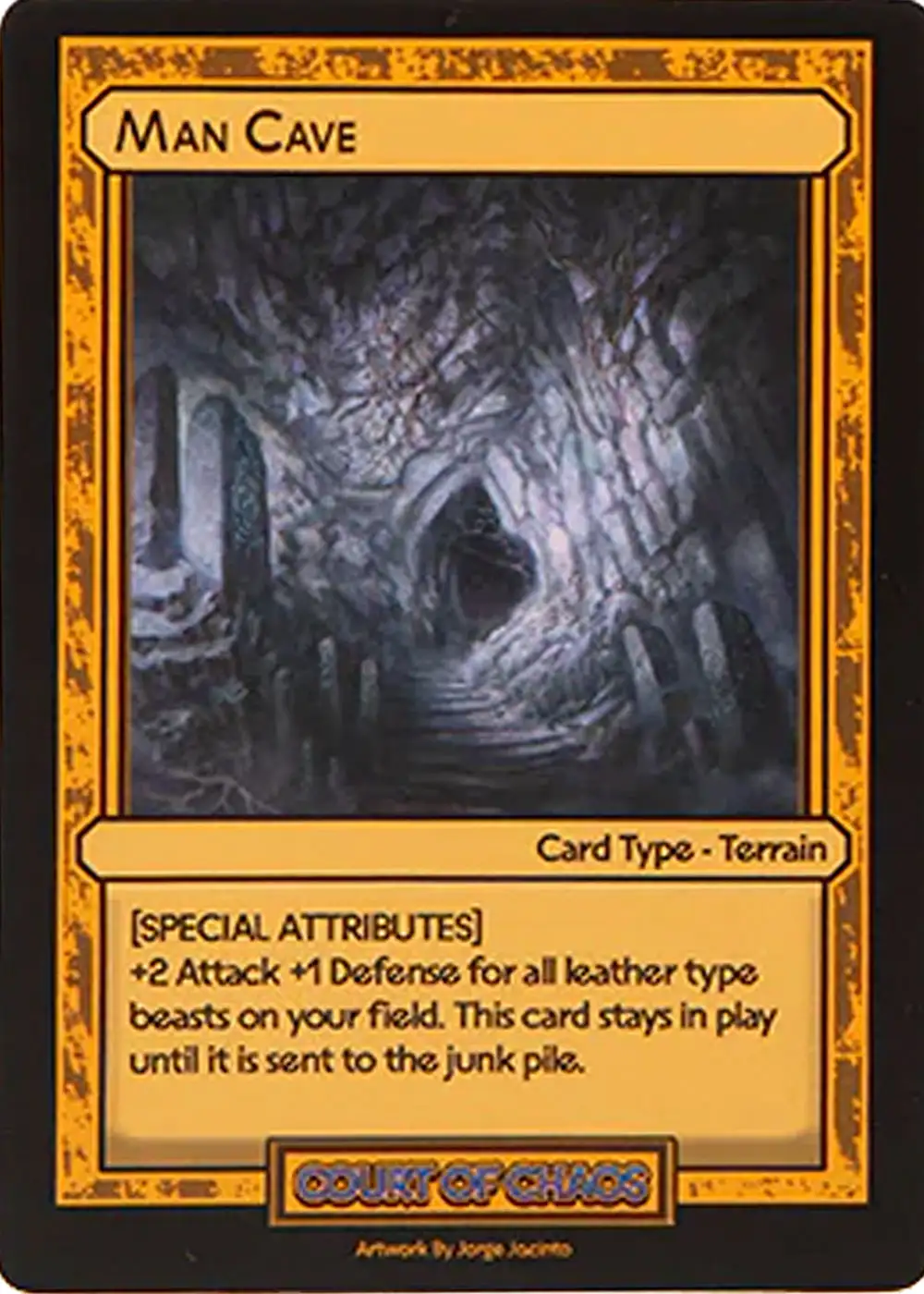 Man Cave card front