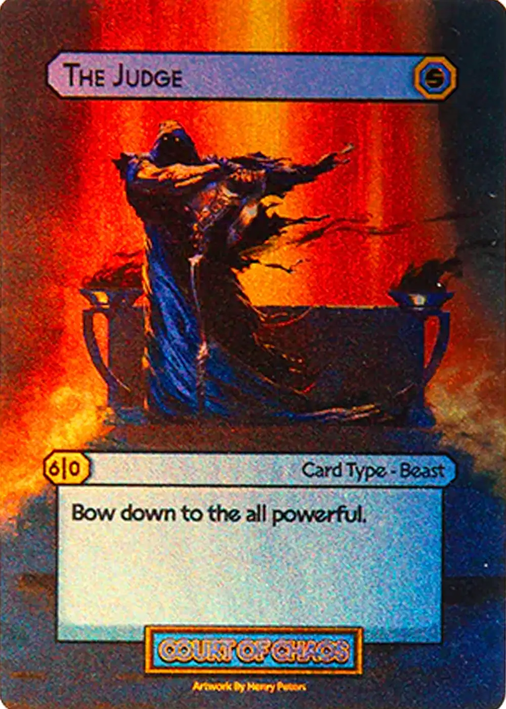 The Judge card front