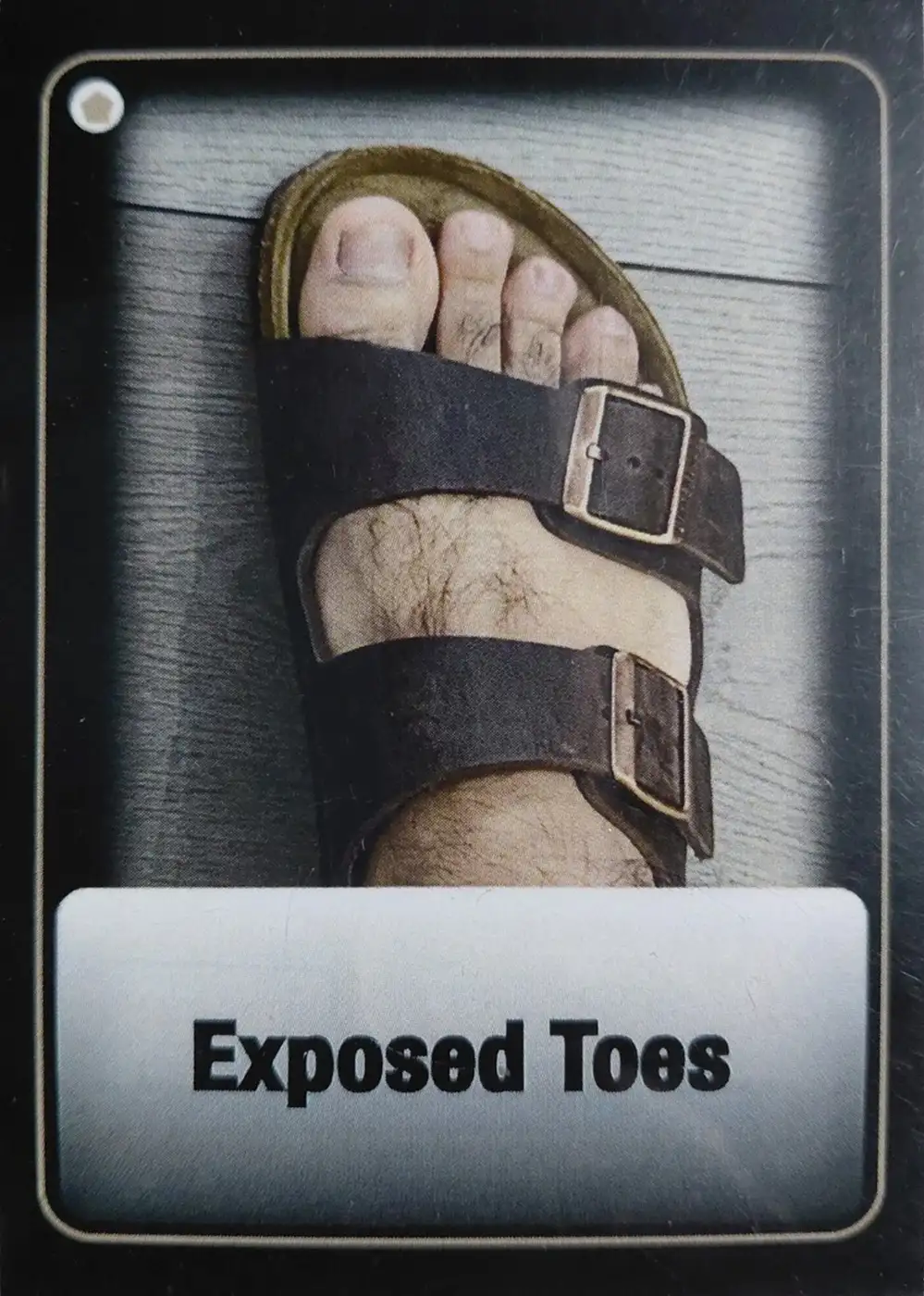Exposed Toes card front