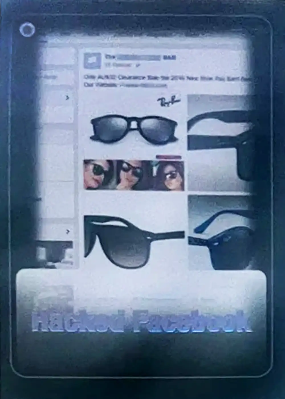 Hacked Facebook card front