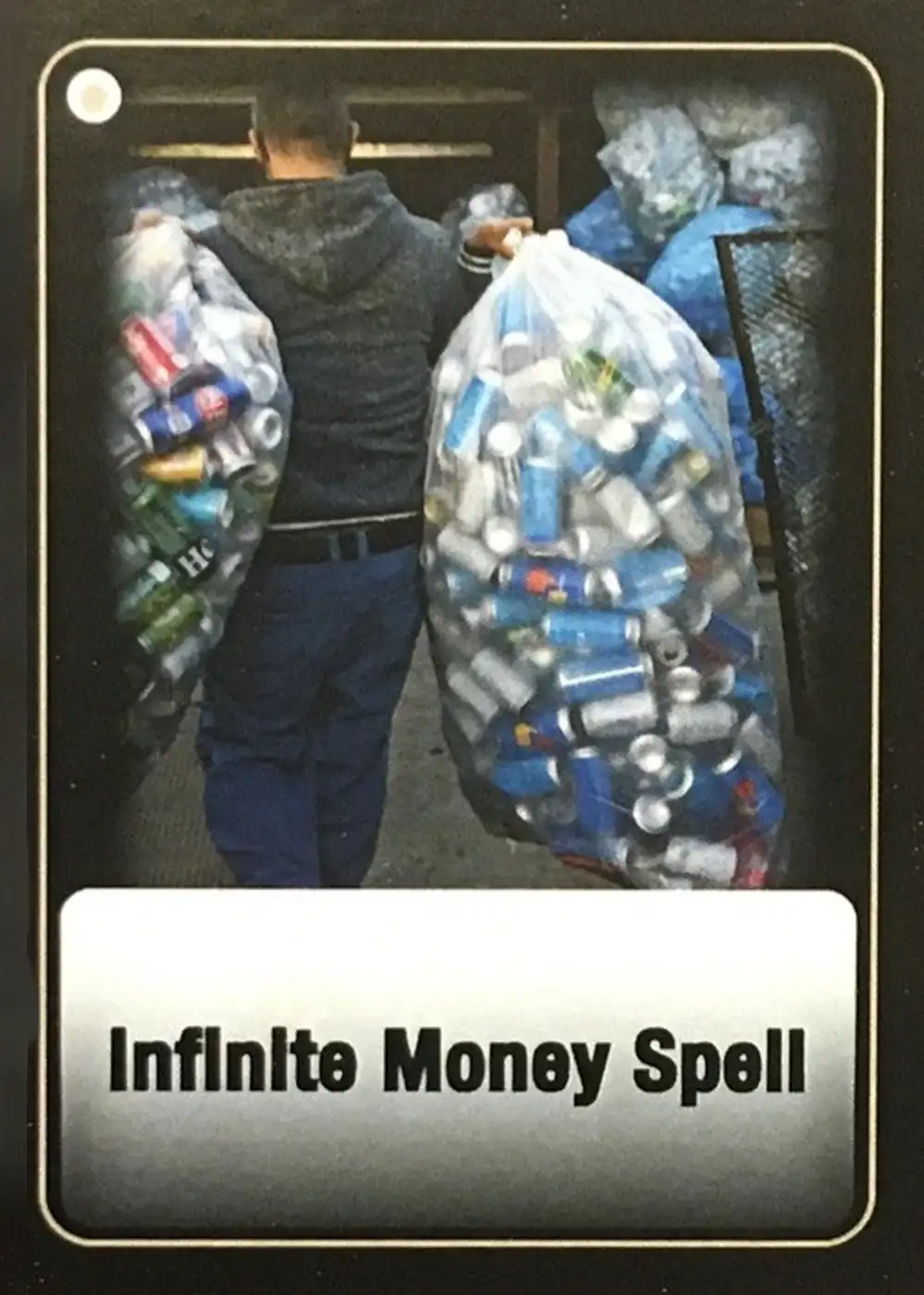 Infinite Money Spell card front