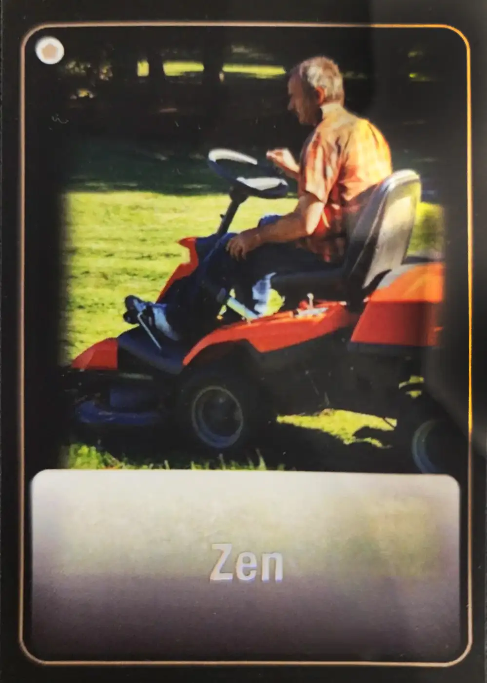 Zen (lawn mower) card front