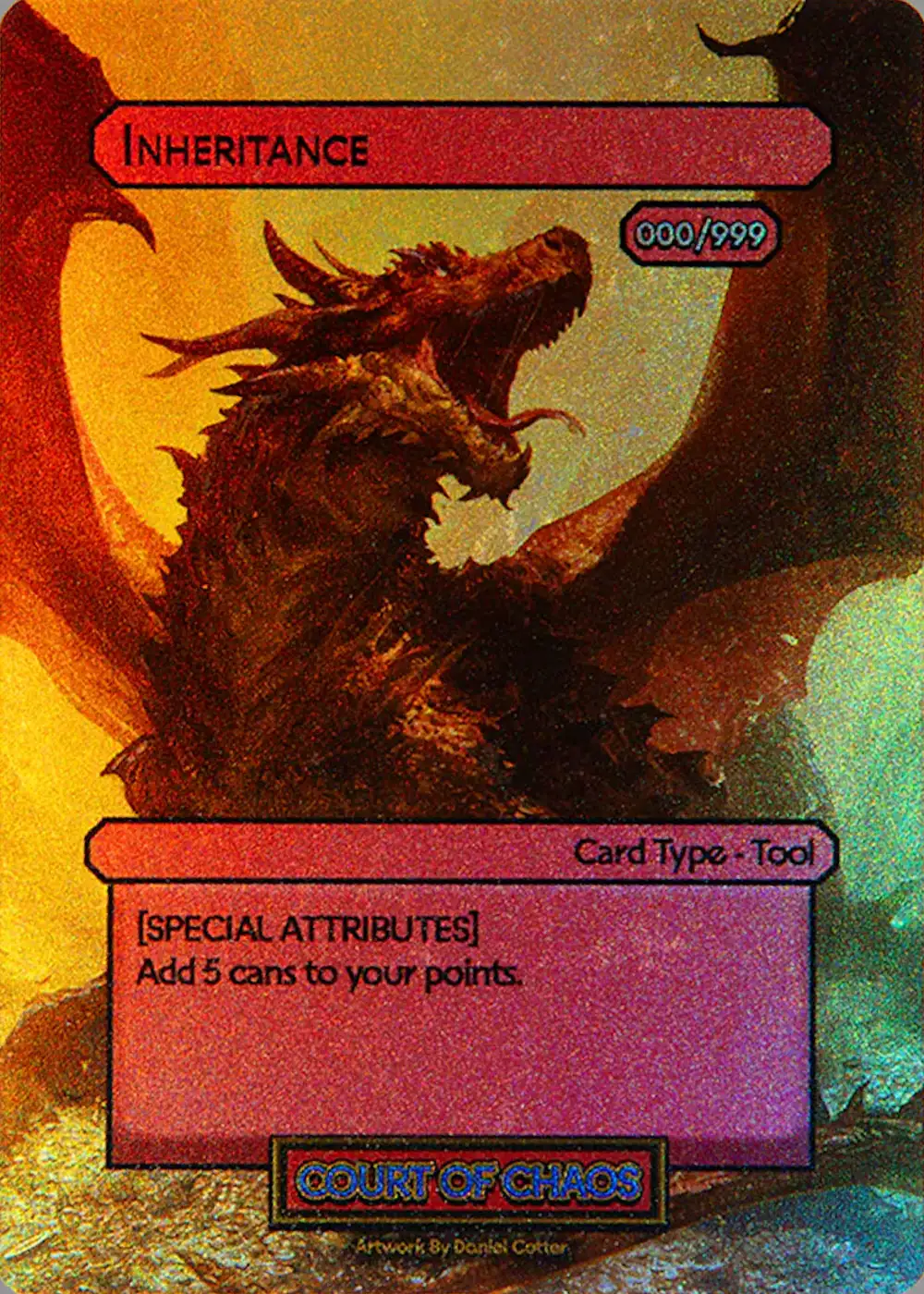 Inheritance card front