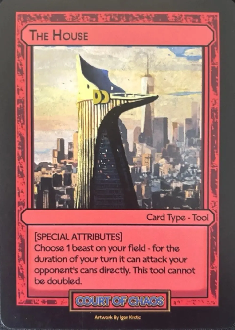 The House card front